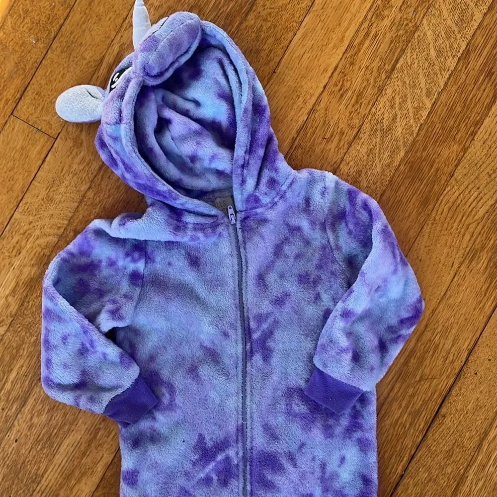 Purple Kids One Piece Pajamas